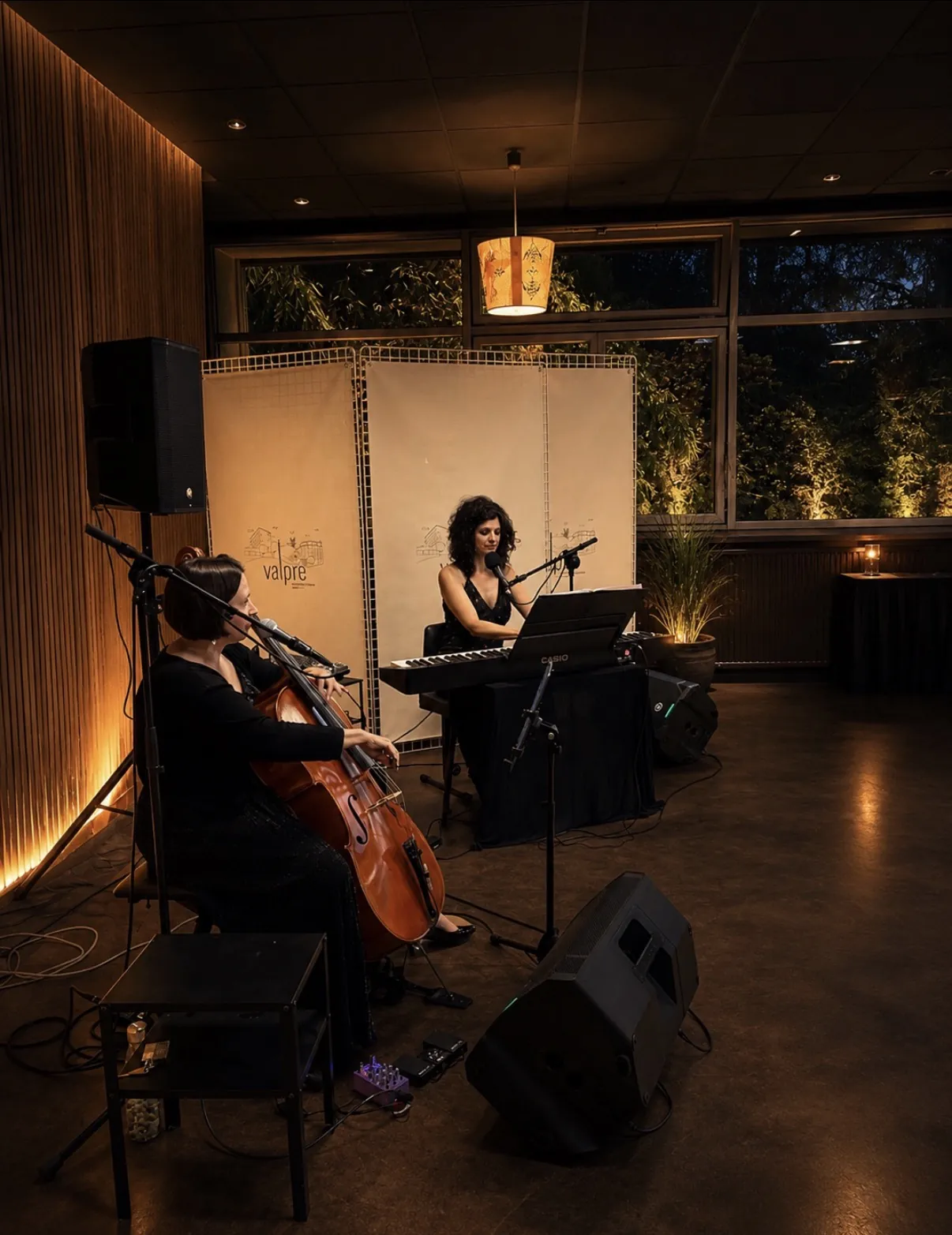 Le duo Nüance lors d'une soirée privée